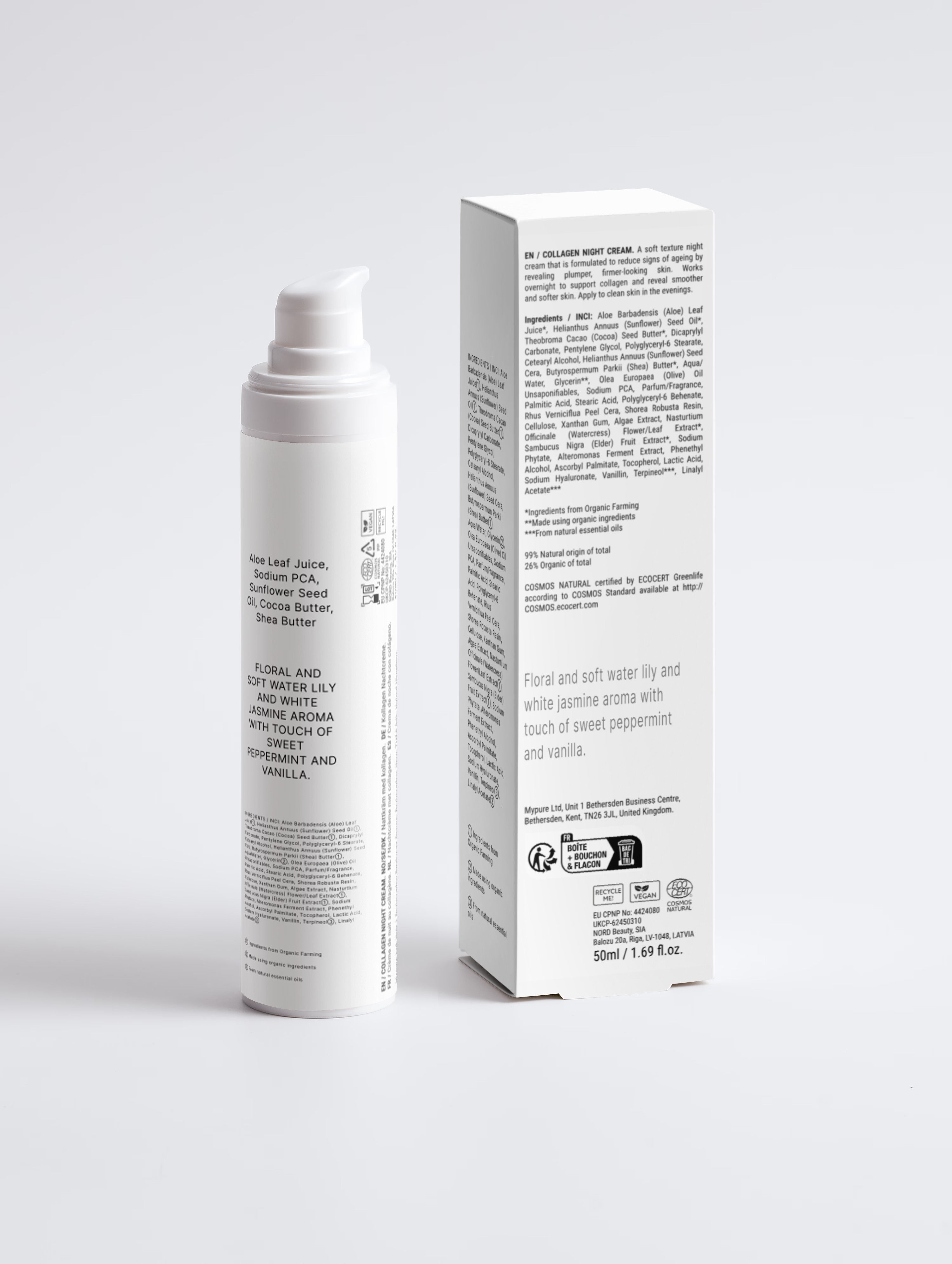 Anti-Age Collagen Night Cream/ Mature skin /M2U SKINCARE
