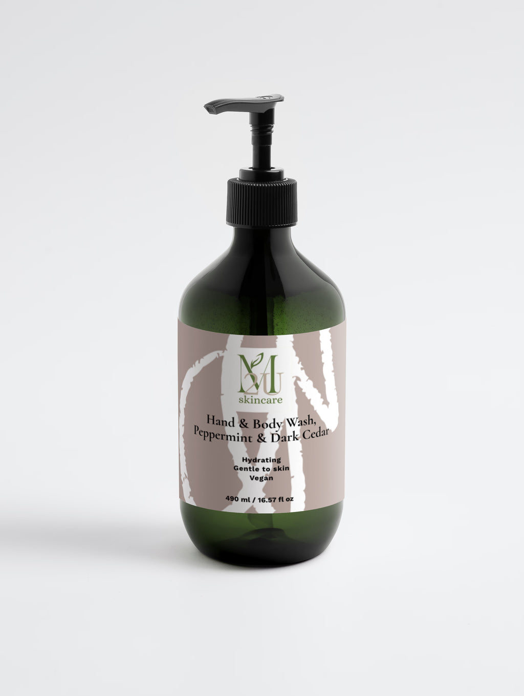 Hand & Body Wash, Peppermint & Dark Cedar