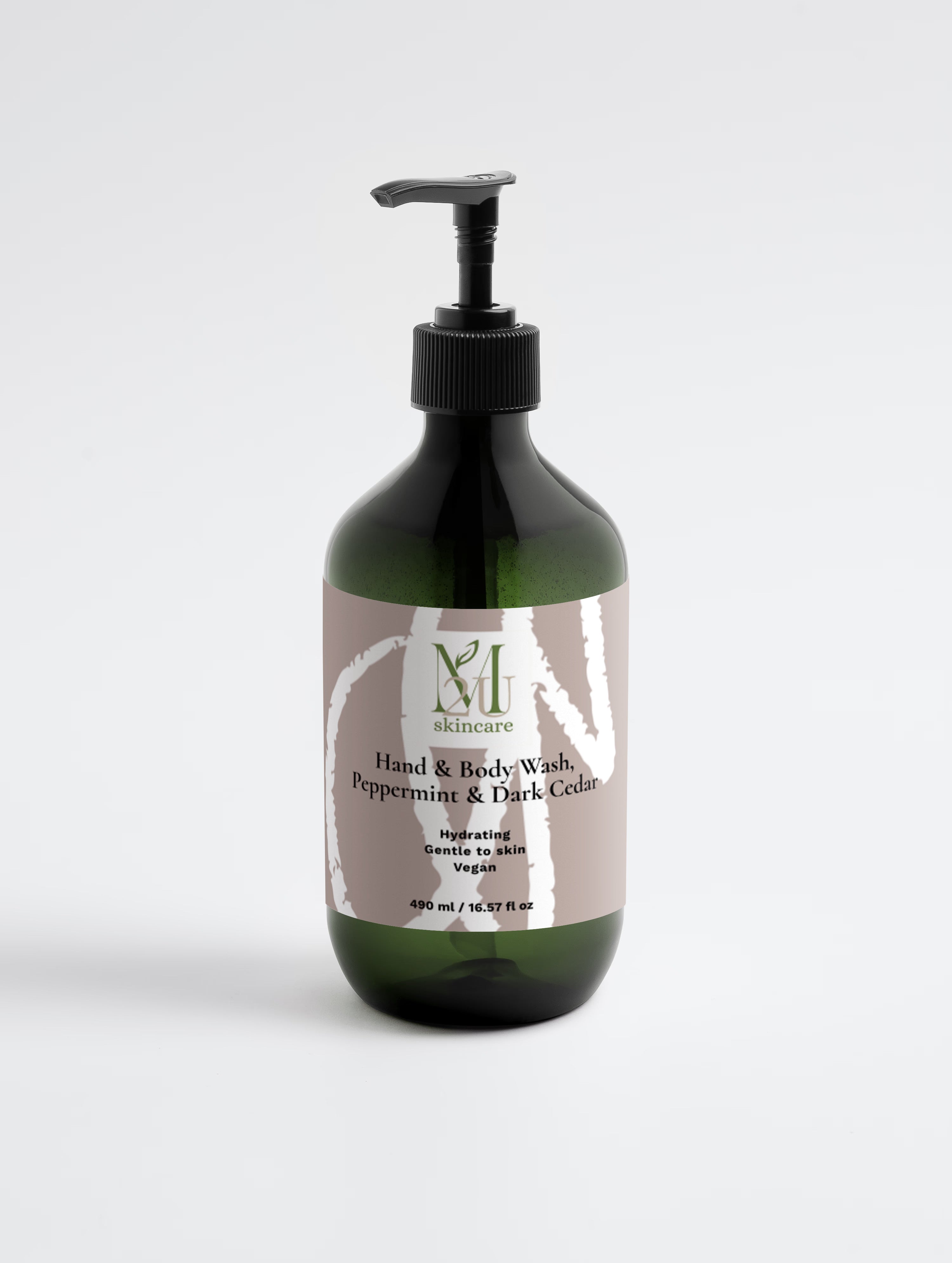 Hand & Body Wash, Peppermint & Dark Cedar