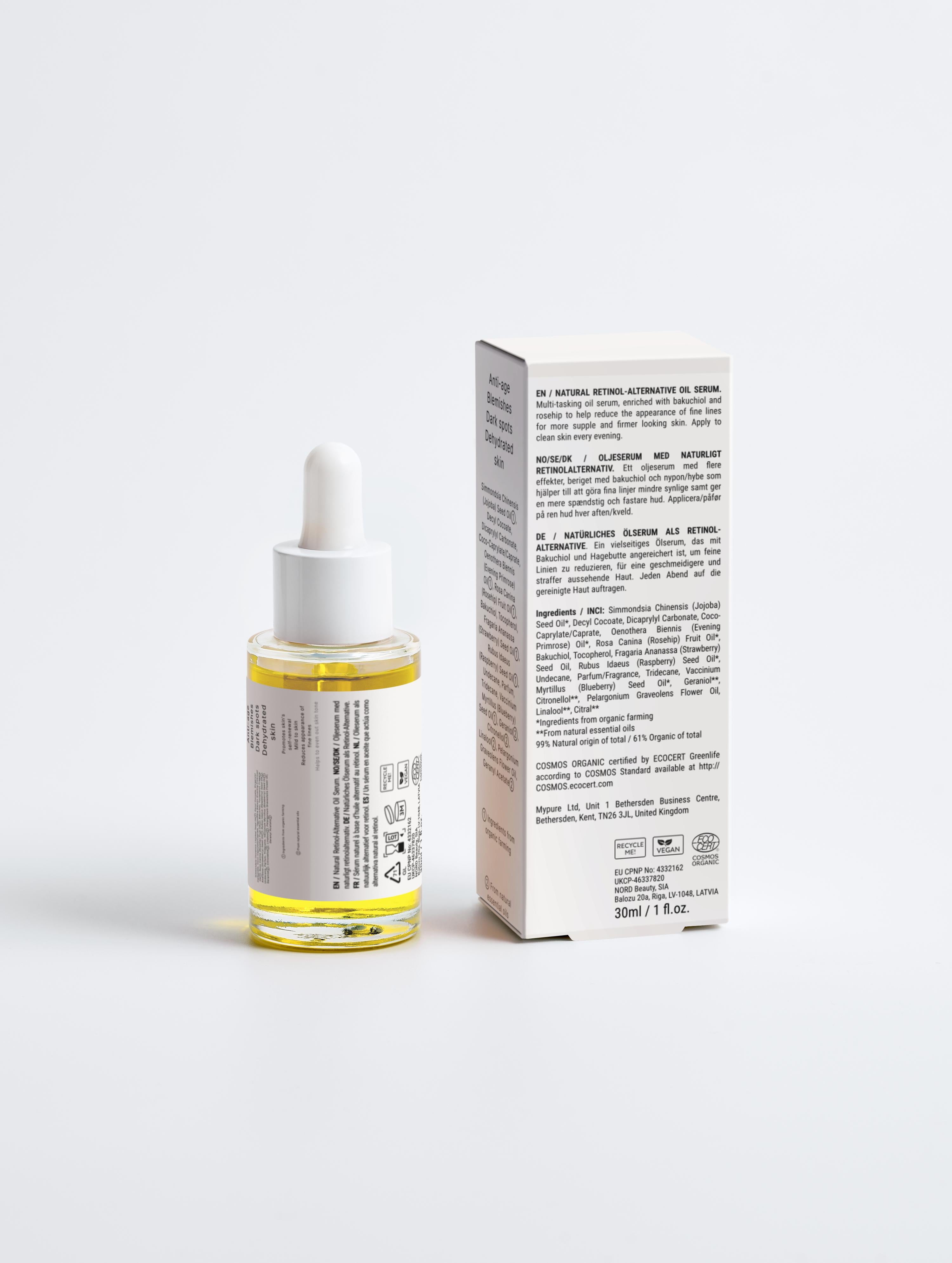Natural Retinol Alternative Oil Serum|M2U Skincare by Massage2u.uk