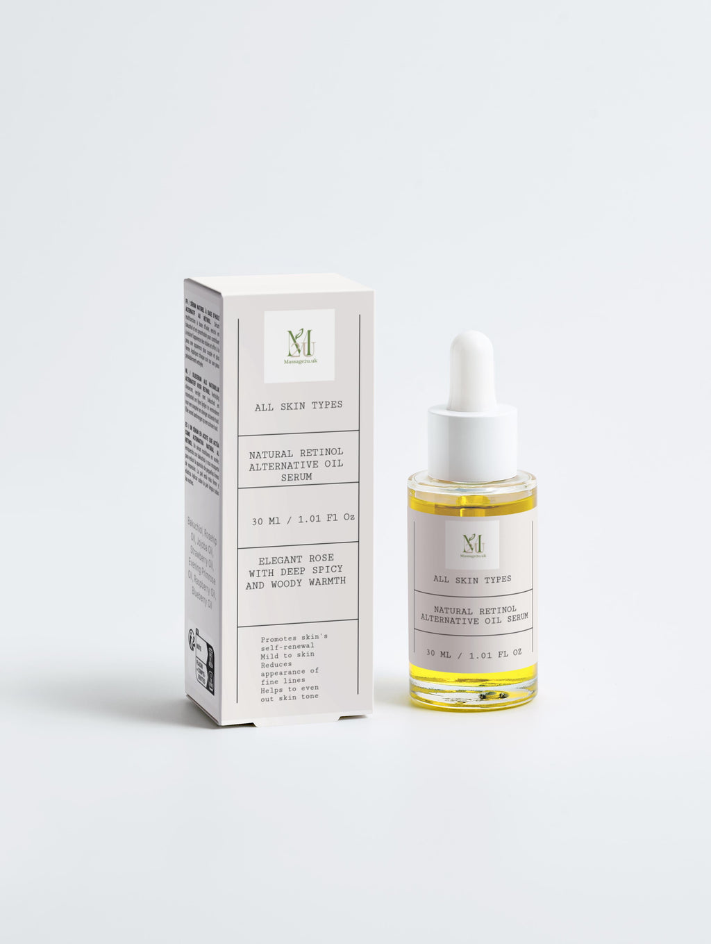 Natural Retinol Alternative Oil Serum|M2U Skincare by Massage2u.uk