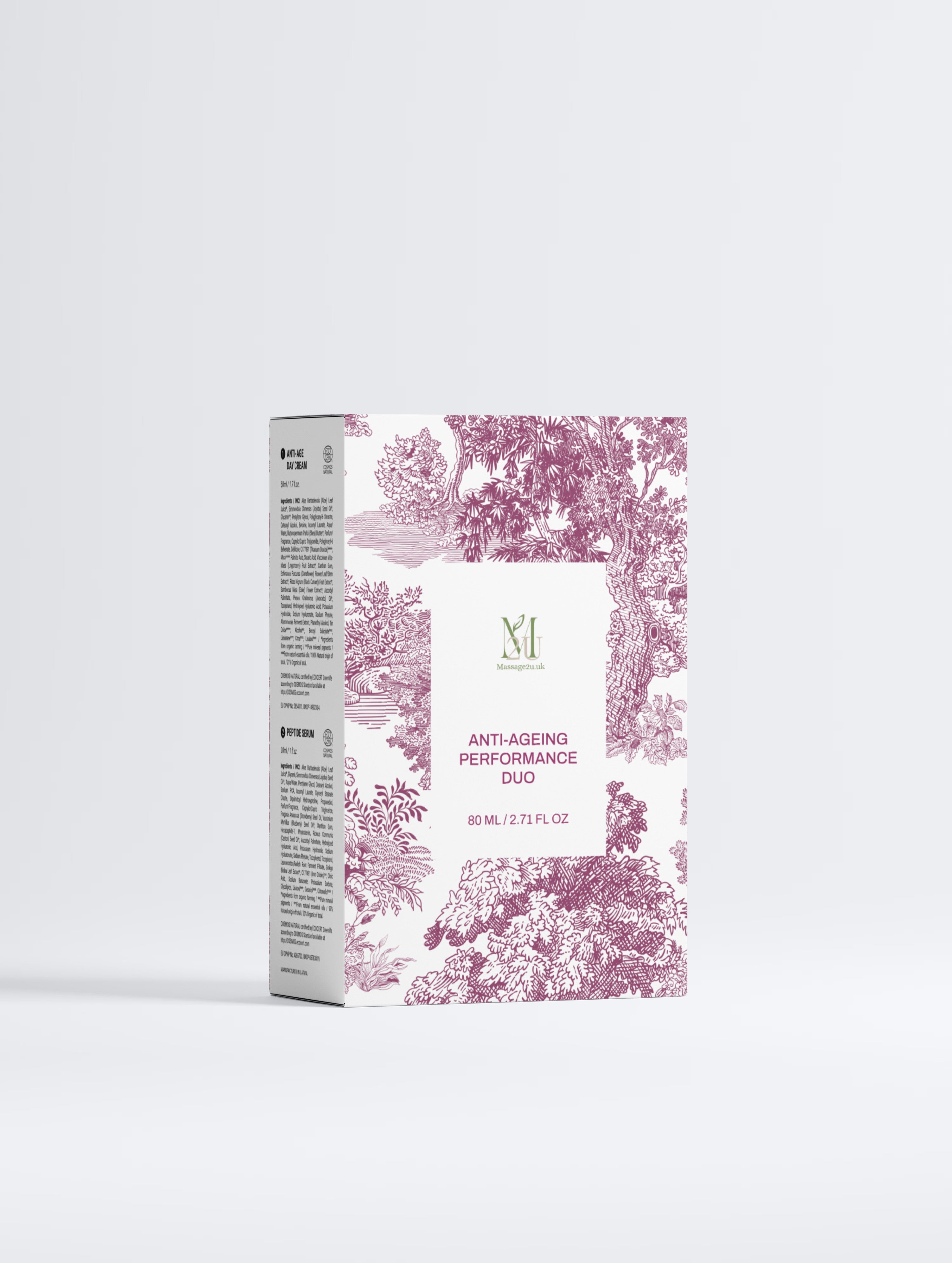 Anti-Aging Gift Box |Performance Duo| Peptide serum & Anti-aging day cream|M2U Skincare